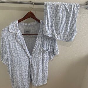 Rails Sky Stars Chic Blue and White Pajama Set.  So soft!